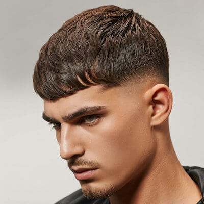 Textured crop účes